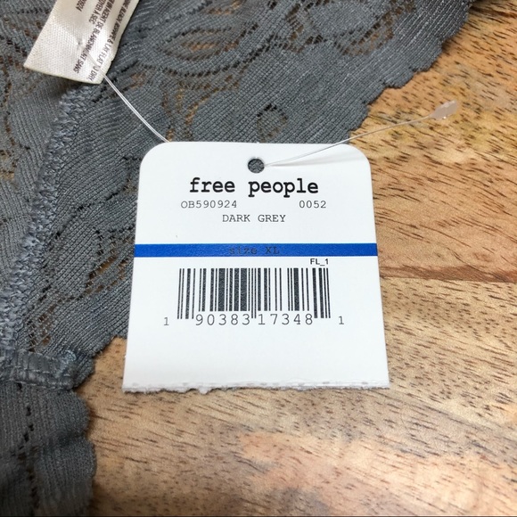 FREE PEOPLE Gray Galloon Lace Racerback bralette - Picture 10 of 11